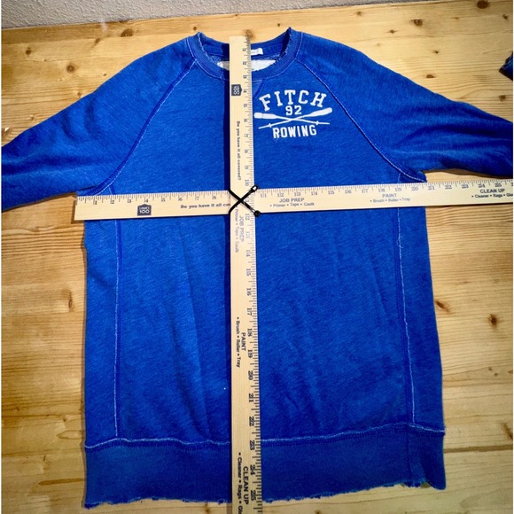 Abercrombie & Fitch Rowing Graphic Sweatshirt Muscle Fit Blue Size M - Picture 6 of 6